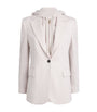 Eleventy Beige Stretch-Cotton Layered Blazer