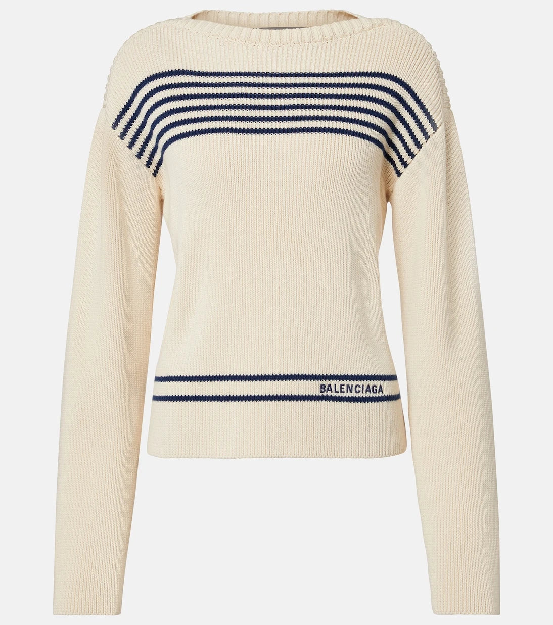 Balenciaga - Striped cotton sweater