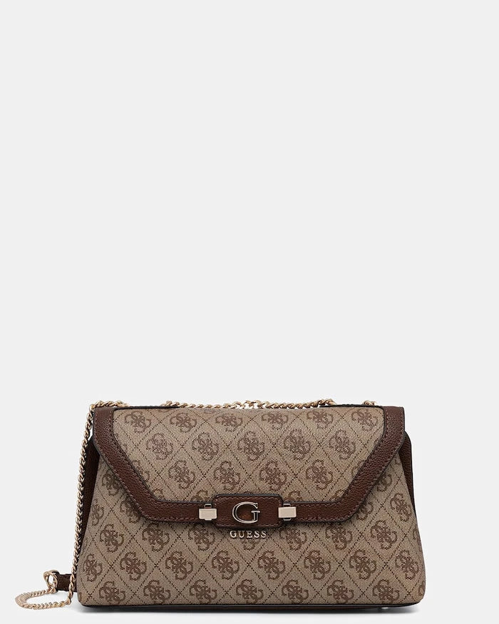 Guess чанта crossbody дамска от имитация на кожа LINDSEY