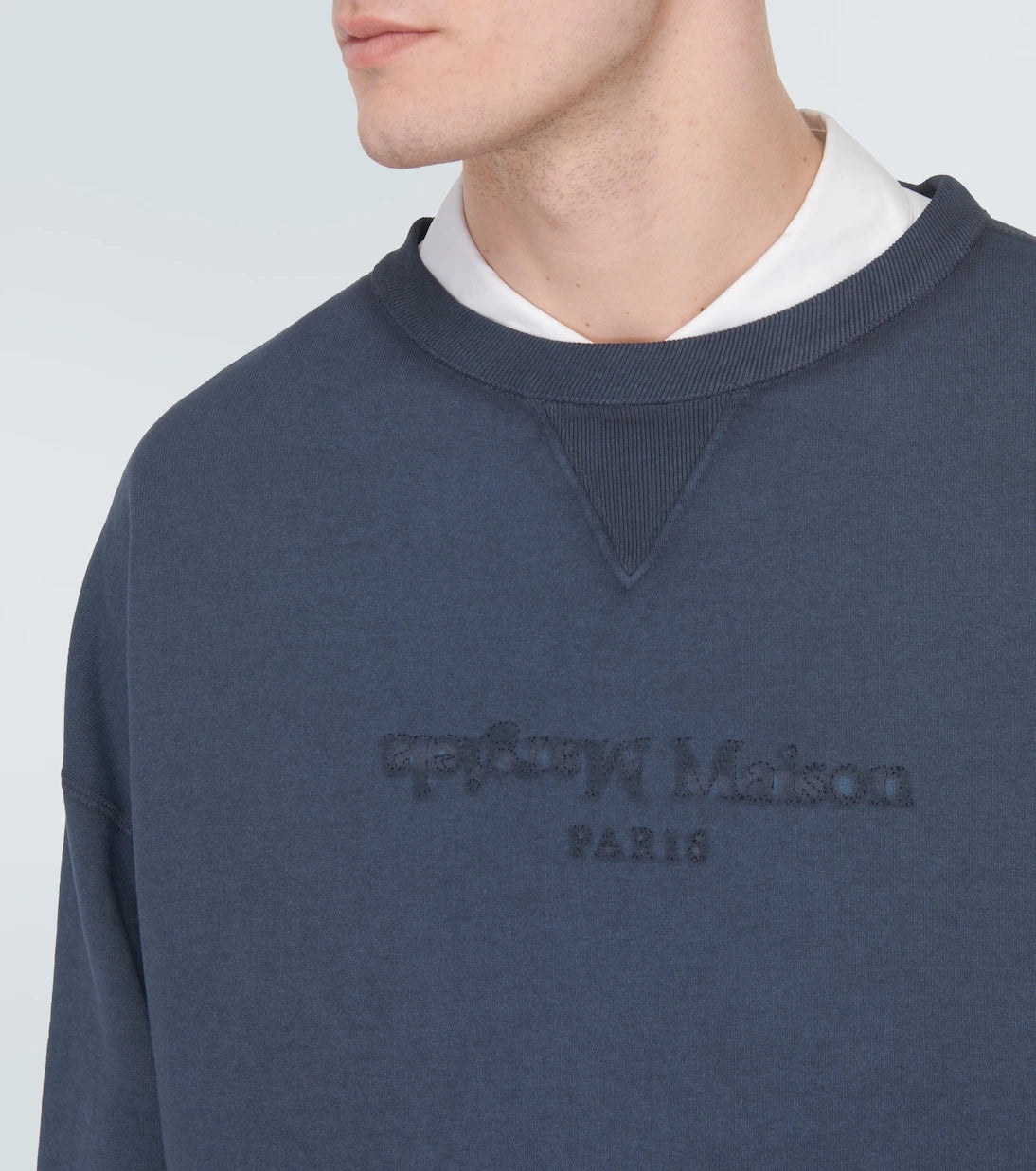 Maison Margiela - Logo cotton jersey sweatshirt