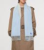Blue Cashmere Reversible EKD Scarf