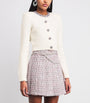 Self-Portrait Ivory Crystal Embellished Cardigan