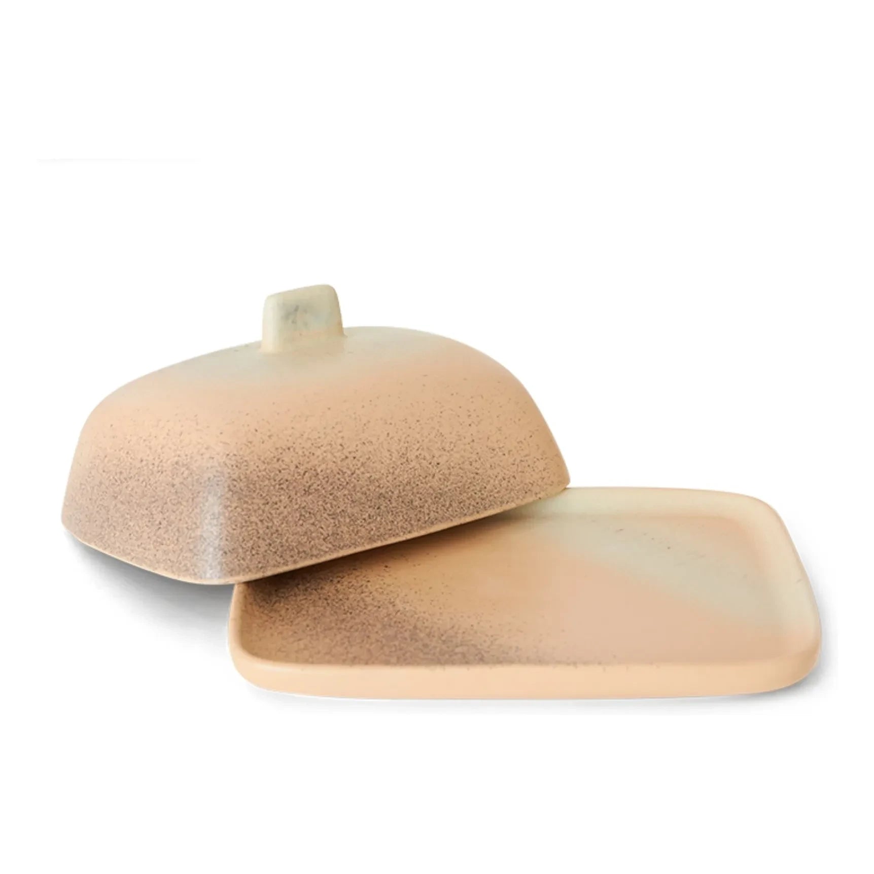 HKliving - Stoneware butter dish | Pink