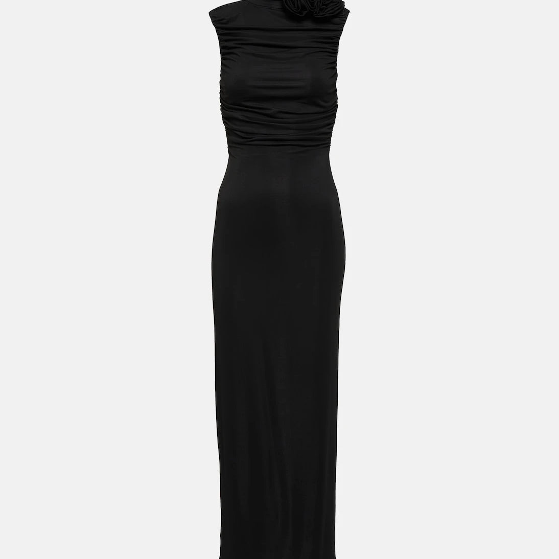 Magda Butrym - Floral-appliqué ruched maxi dress