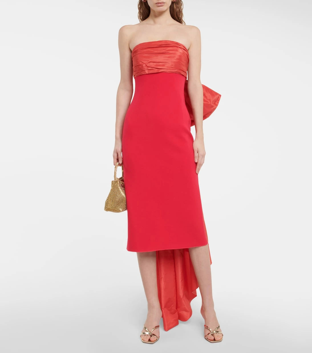 Oscar de la Renta - Satin-trimmed gown