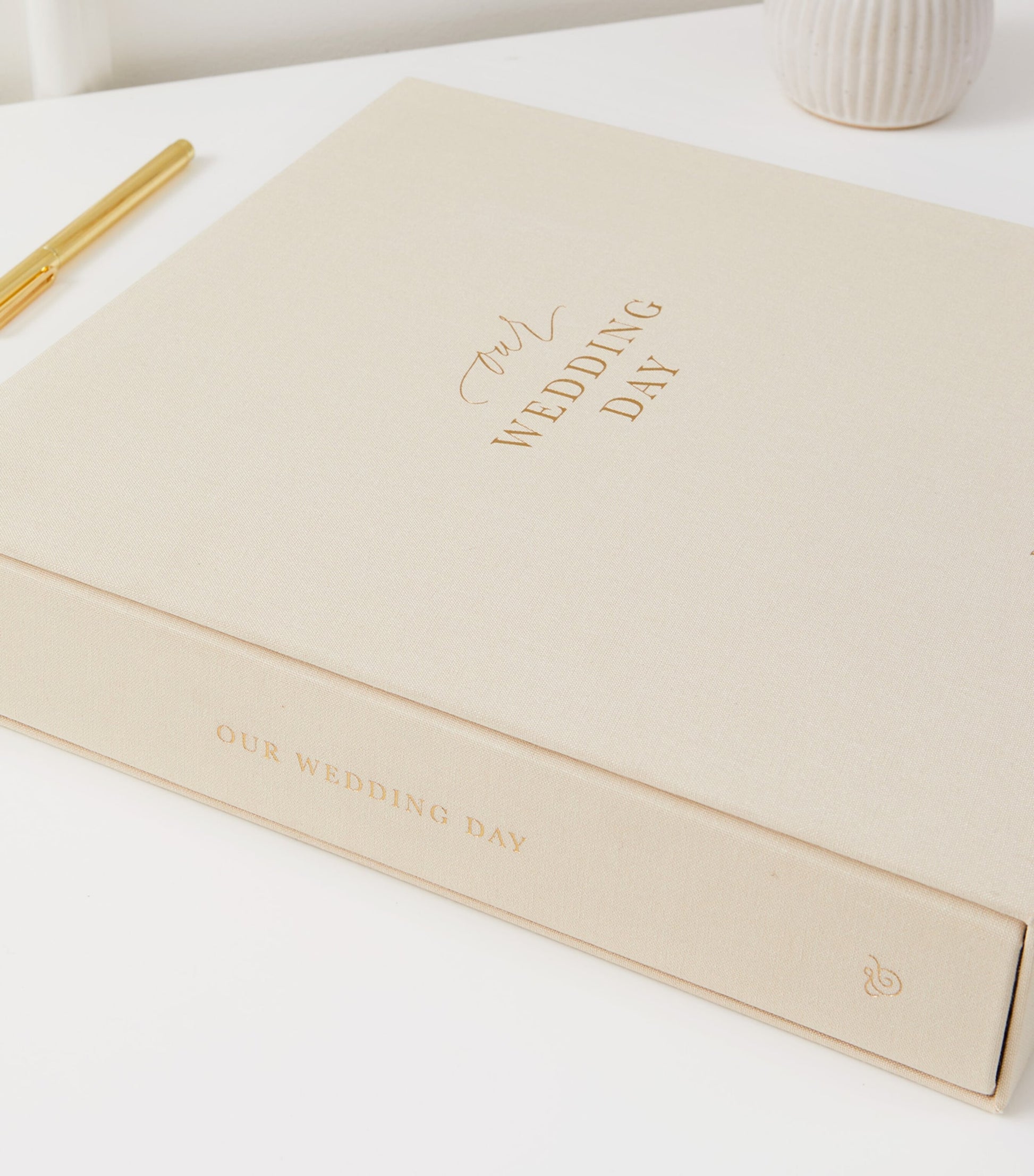 Blush and Gold Our Wedding Day Photo Album