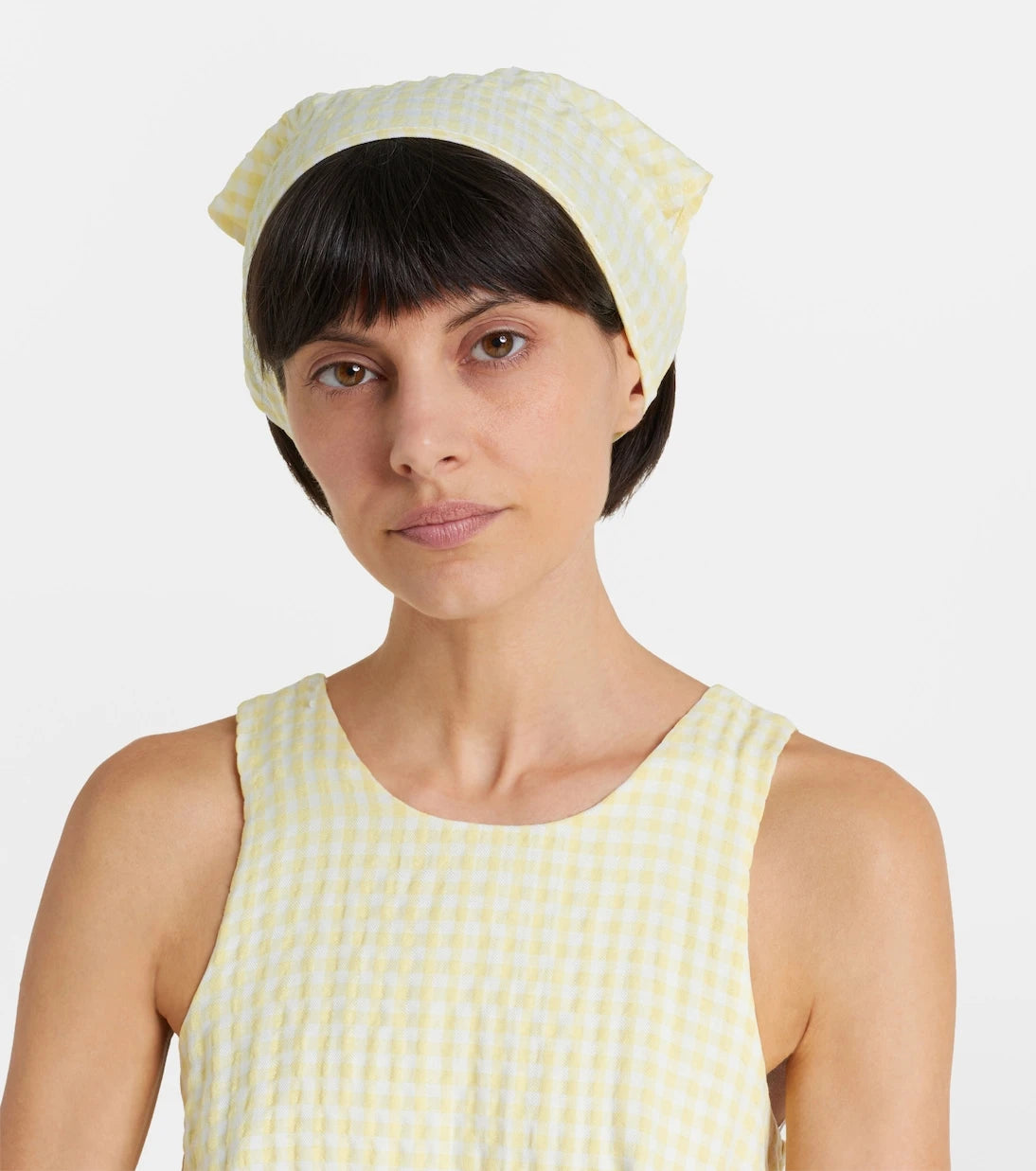 Montce - Betsie gingham minidress and scarf set