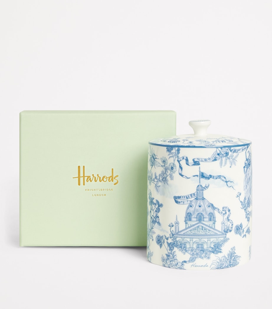 Bone China Toile Tea Caddy
