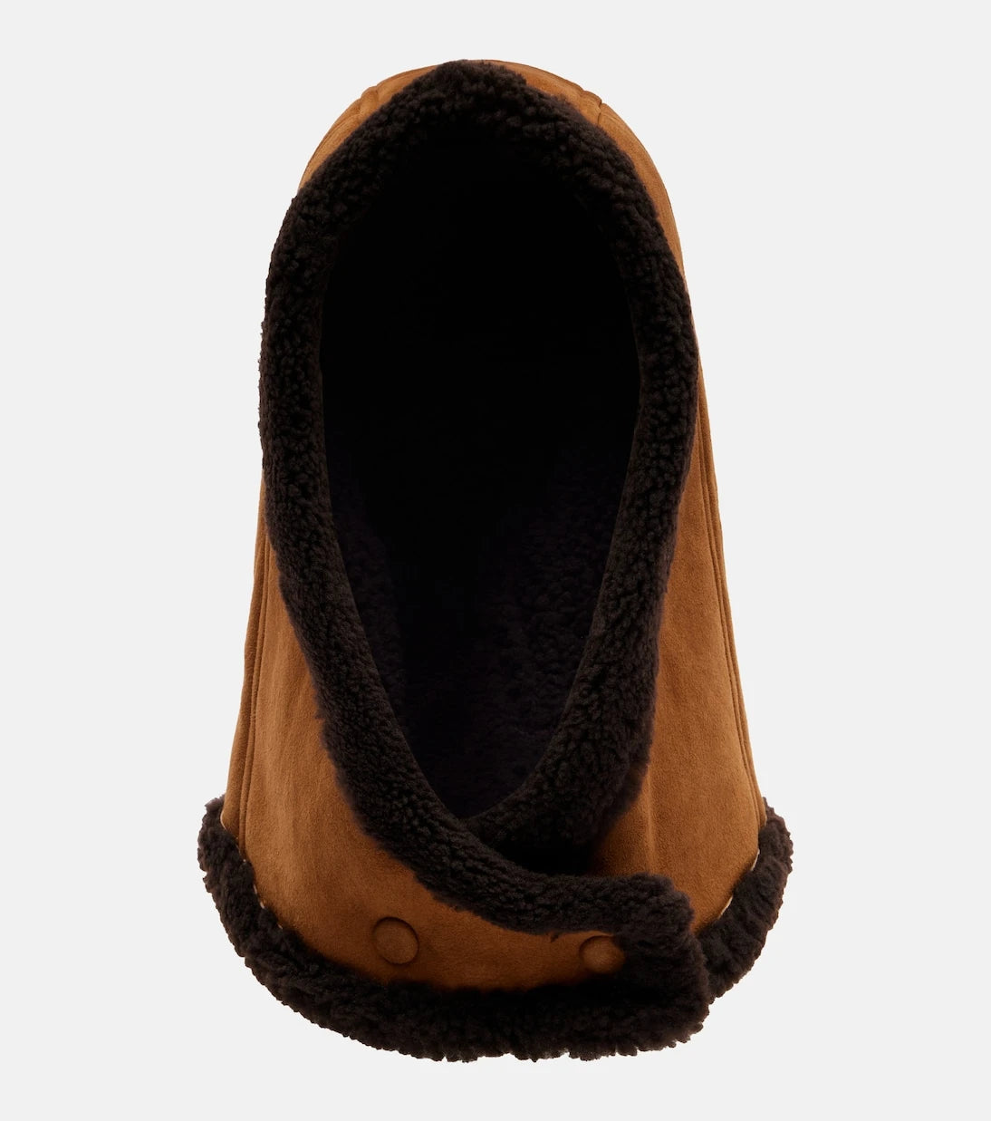 Yves Salomon - Shearling-trimmed suede hood