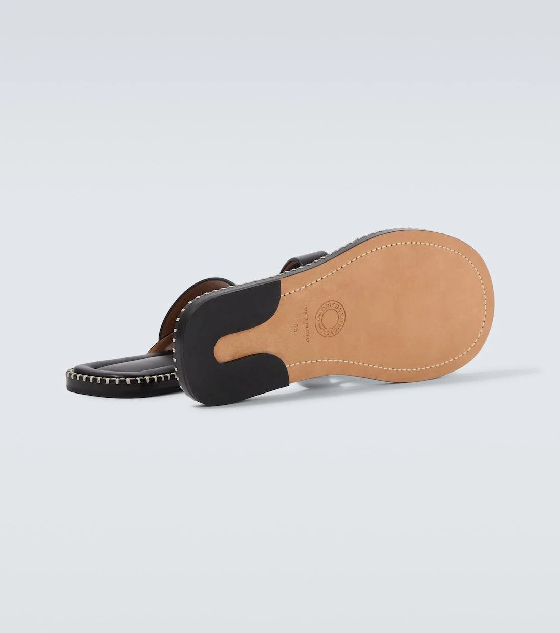 Dries Van Noten - Leather thong sandals