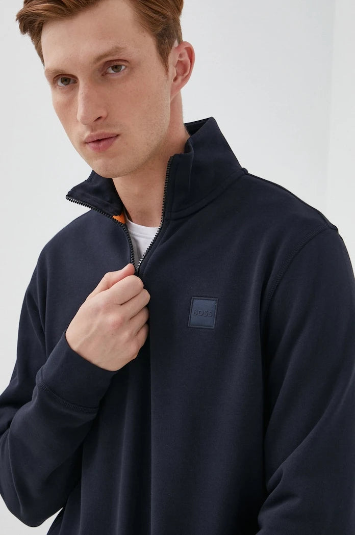 BOSS Orange erkek pamuklu Zetrust sweatshirt