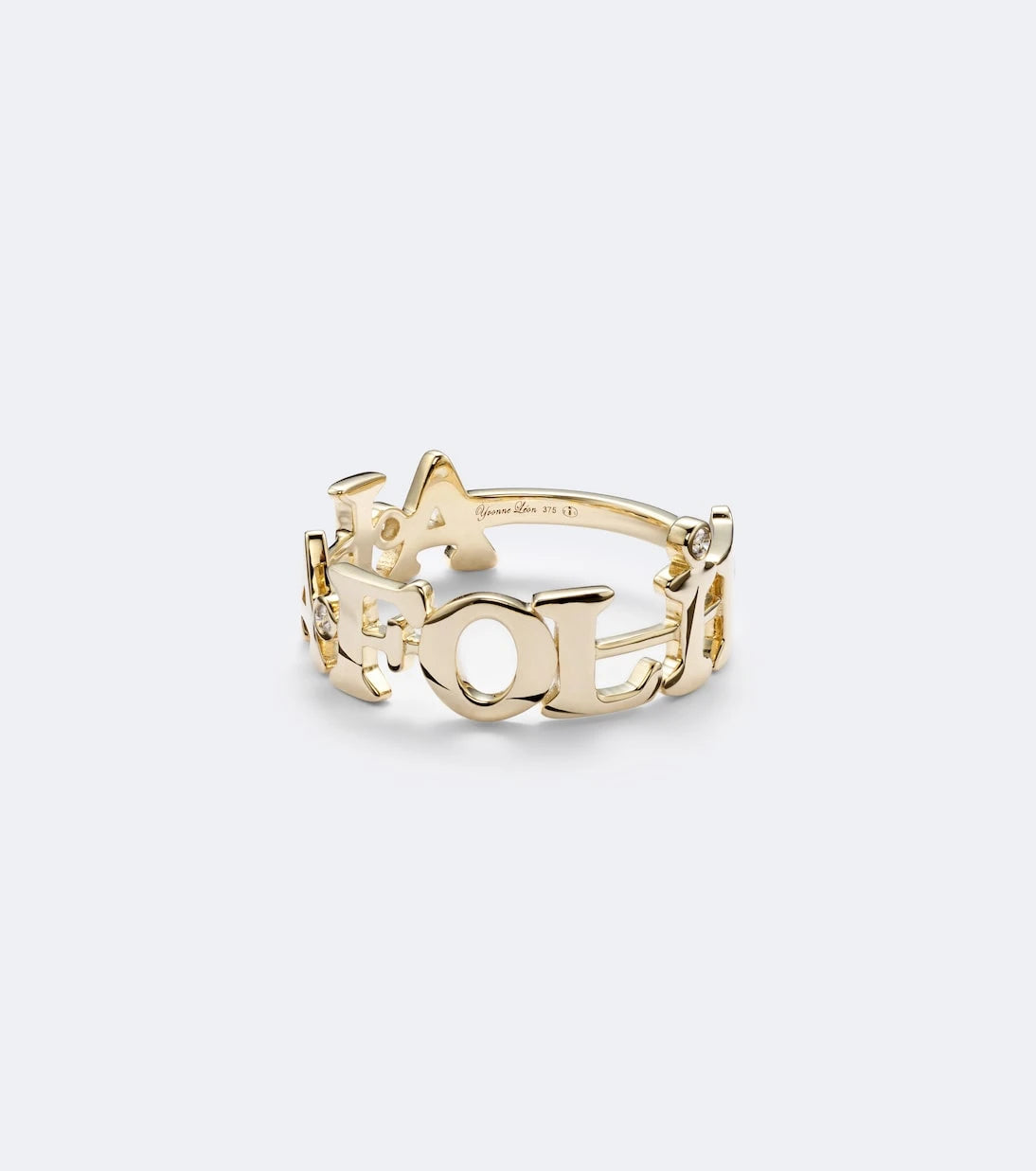 Yvonne Léon - À La Folie 9kt gold ring with diamonds