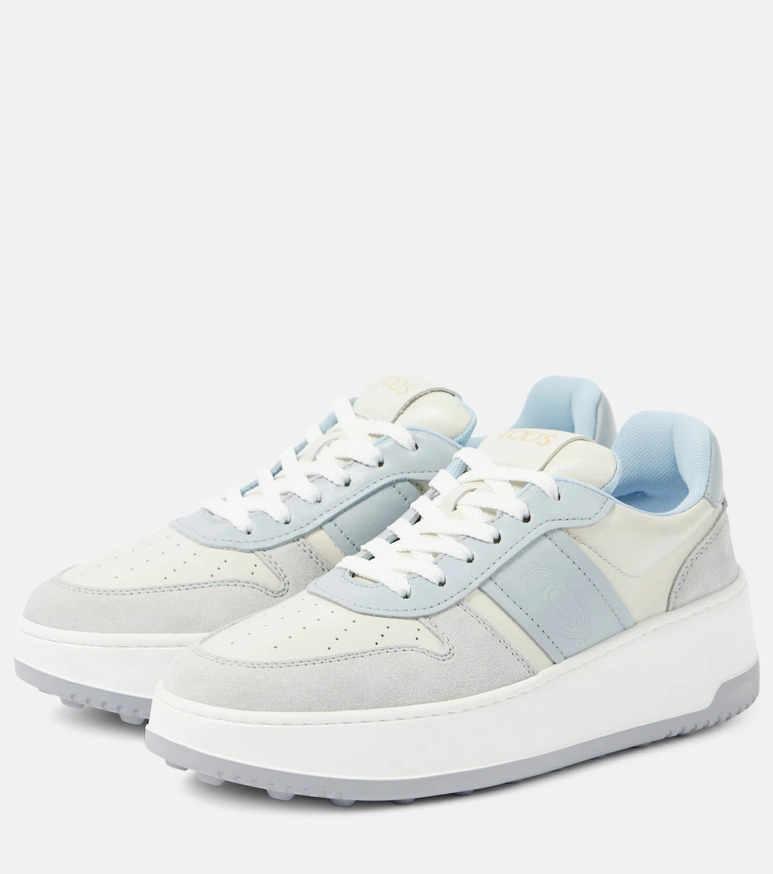 Tod's - Leather-trimmed sneakers