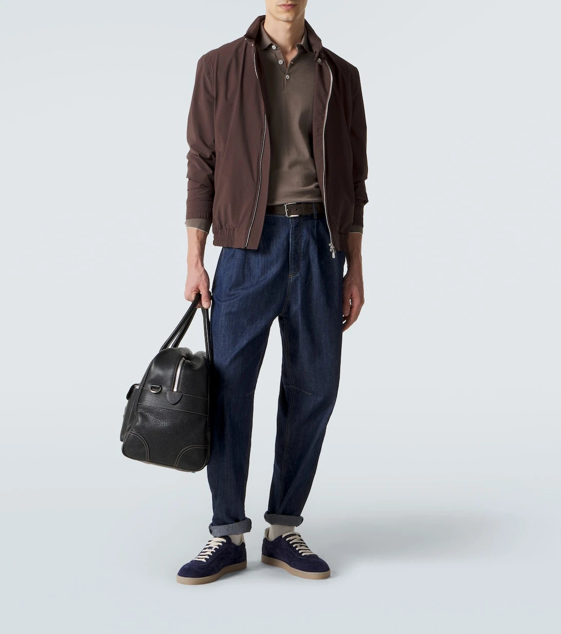 Brunello Cucinelli - Pleated tapered jeans