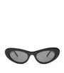 Black Acetate Cocktail Cat-Eye Sunglasses