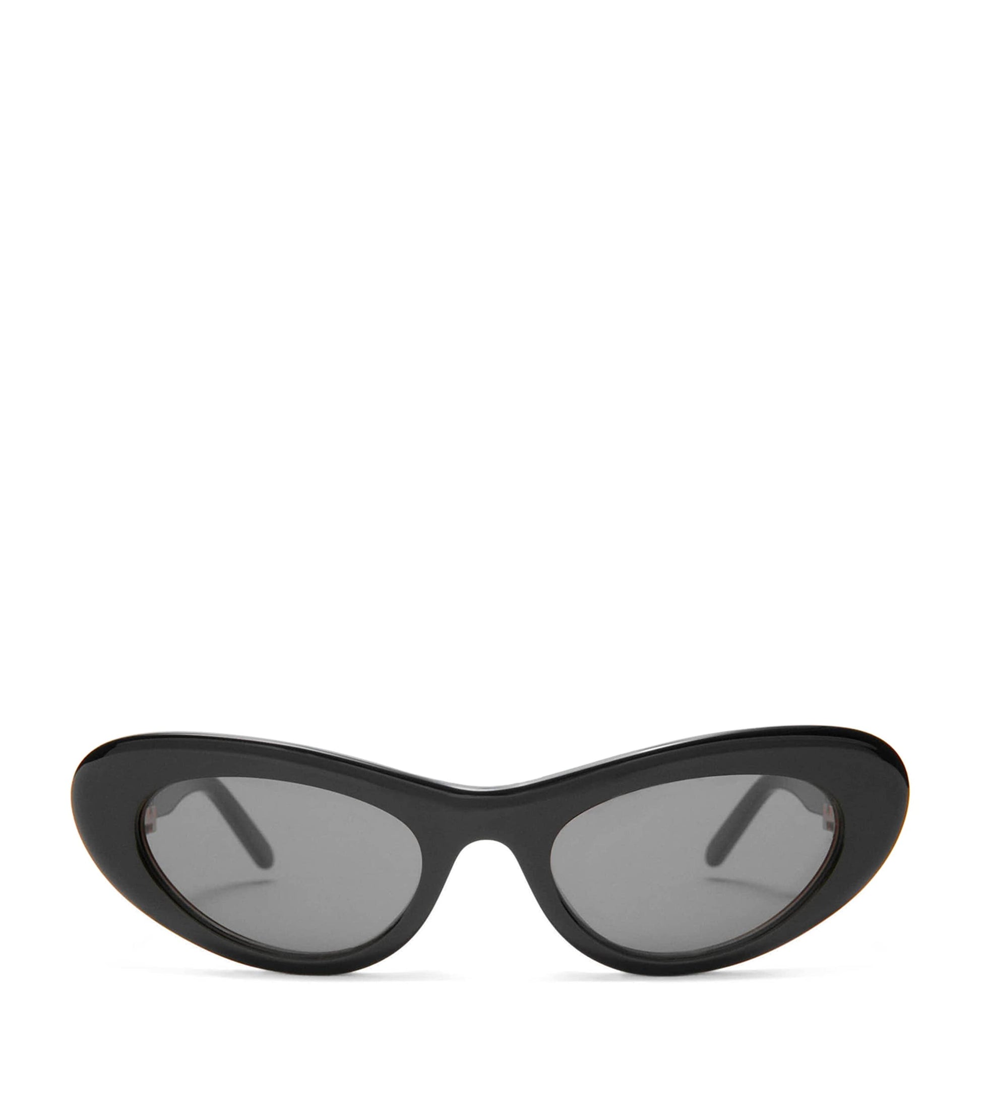 Black Acetate Cocktail Cat-Eye Sunglasses