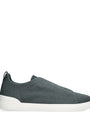 Cotton-Linen Triple Stitch Sneakers