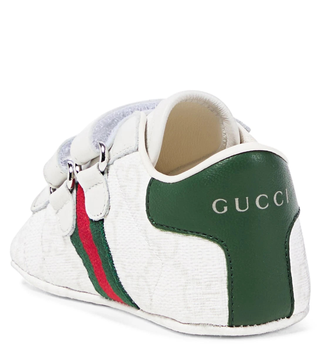 Gucci Kids - Baby leather-trimmed booties