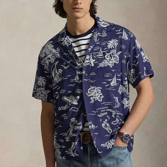 Polo Ralph Lauren риза мъжка с вискоза
