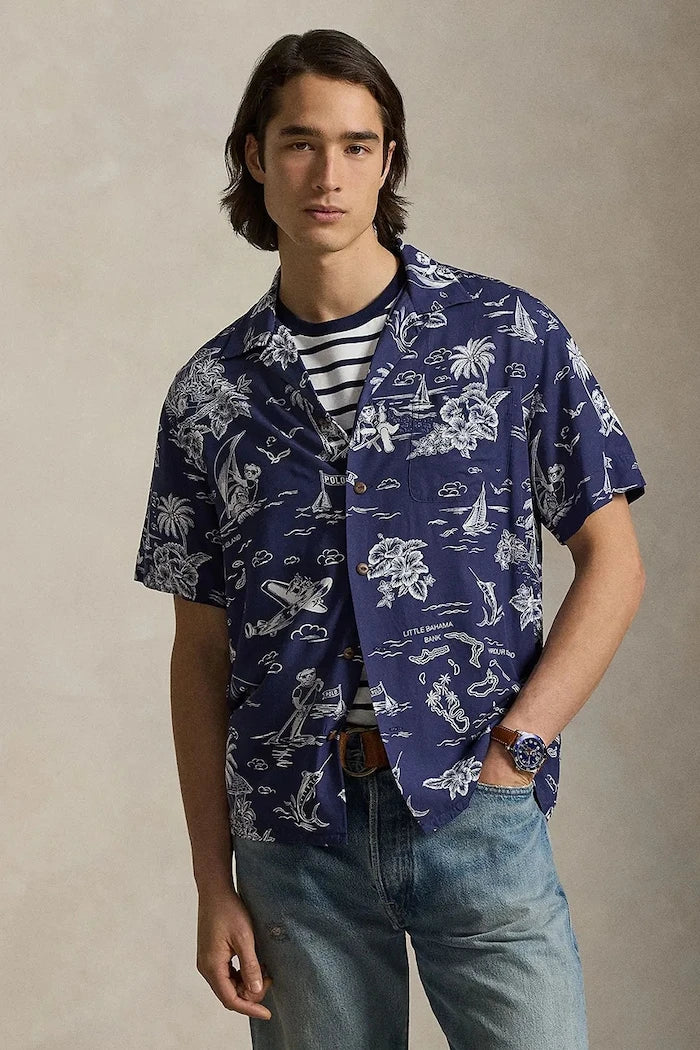 Polo Ralph Lauren риза мъжка с вискоза