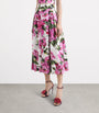 Floral Voluminous Pleated Skirt