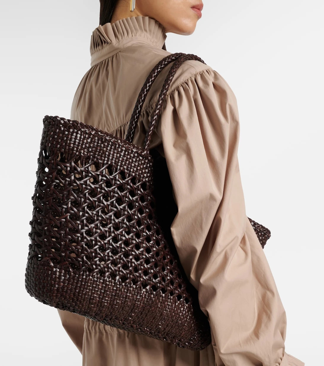 Rixo - x Dragon Diffusion Lucine leather tote bag