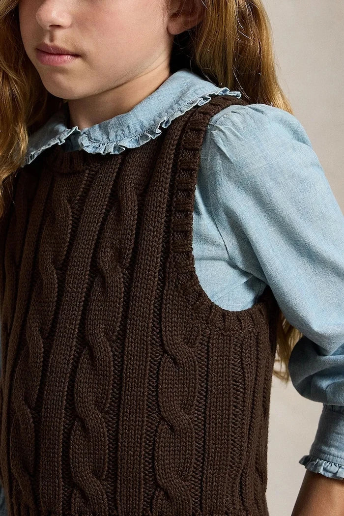 Çocuklar için pamuklu Polo Ralph Lauren yelek