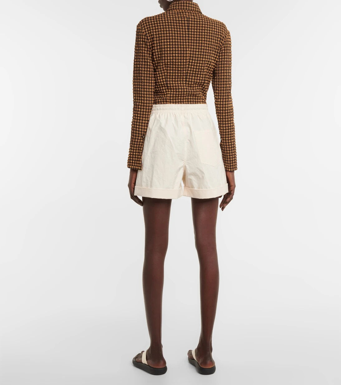 Nanushka - Linde cotton poplin shorts
