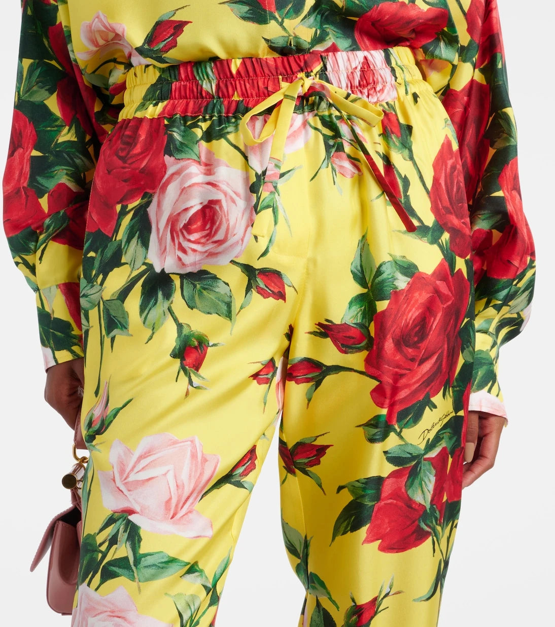 Dolce&Gabbana - Floral silk straight pants