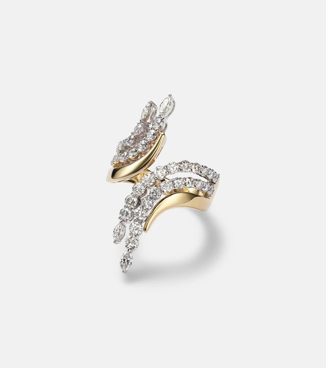 Yeprem - Golden Strada 18kt gold ring with diamonds