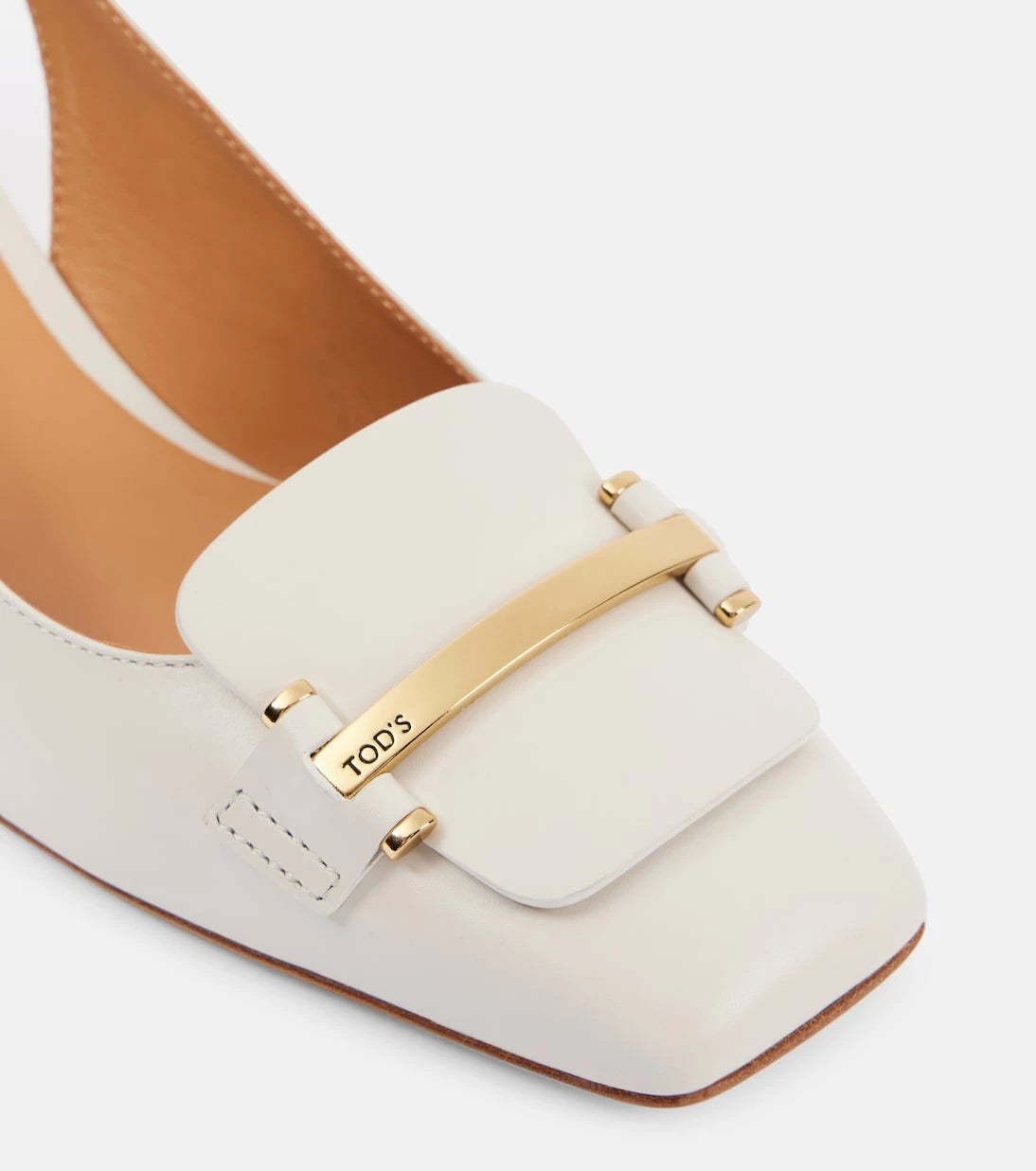 Tod's - Leather slingback pumps