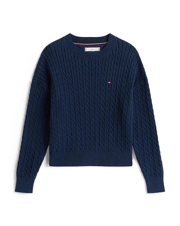 Tommy Hilfiger Çocuk Pamuklu Kazak