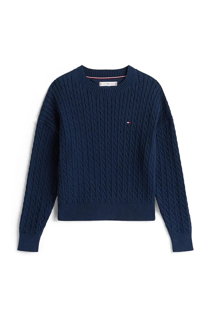 Tommy Hilfiger Çocuk Pamuklu Kazak