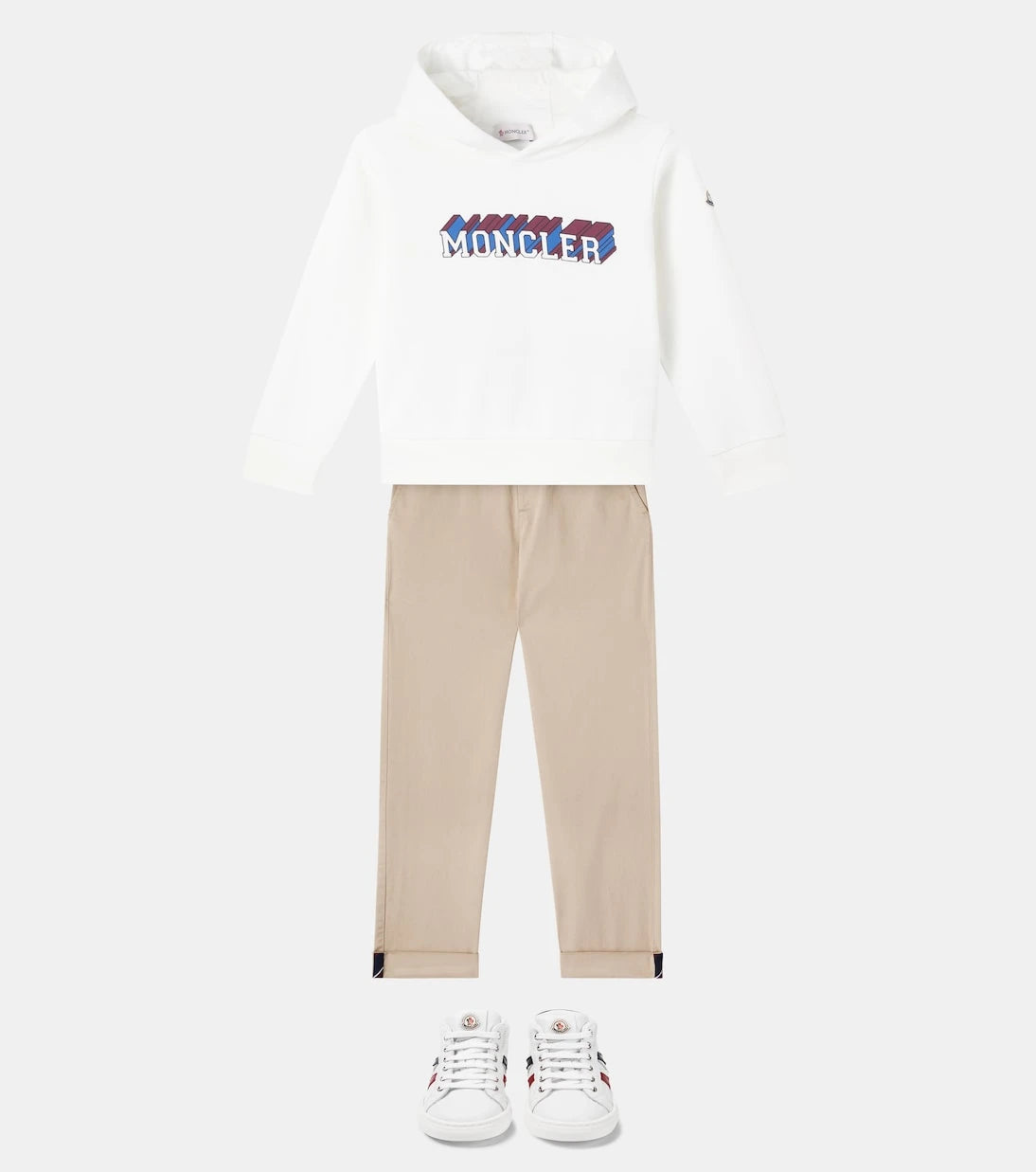 Moncler Enfant - هودي من القطن جيرسي
