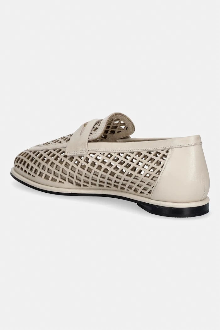Tommy Hilfiger kadın deri mokasen TH COIN LTH LOAFER LASER CUT