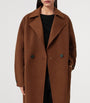 AllSaints Brown Wool-Blend Sellma Coat