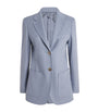 Max Mara Blue Alpaca-Cashmere-Yak Blazer