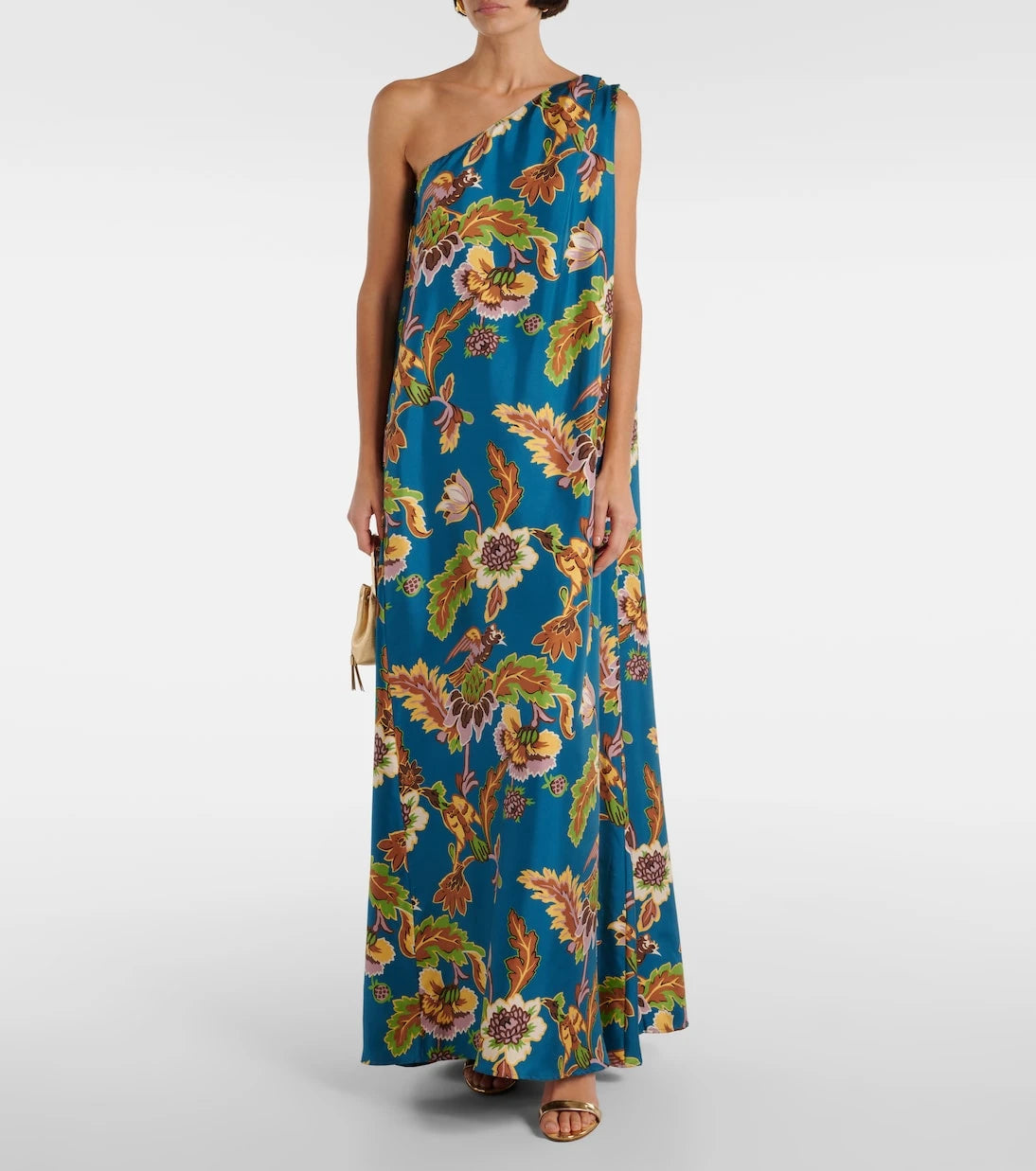 La DoubleJ - Roy printed silk twill maxi dress