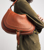 Medium Leather Marcie Shoulder Bag