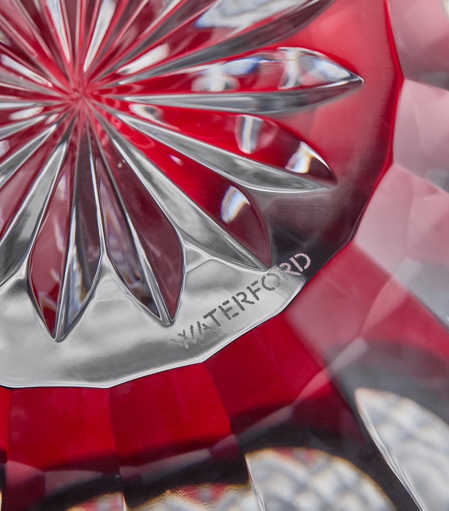 Crystal Lismore Red Rose Bowl (20cm)