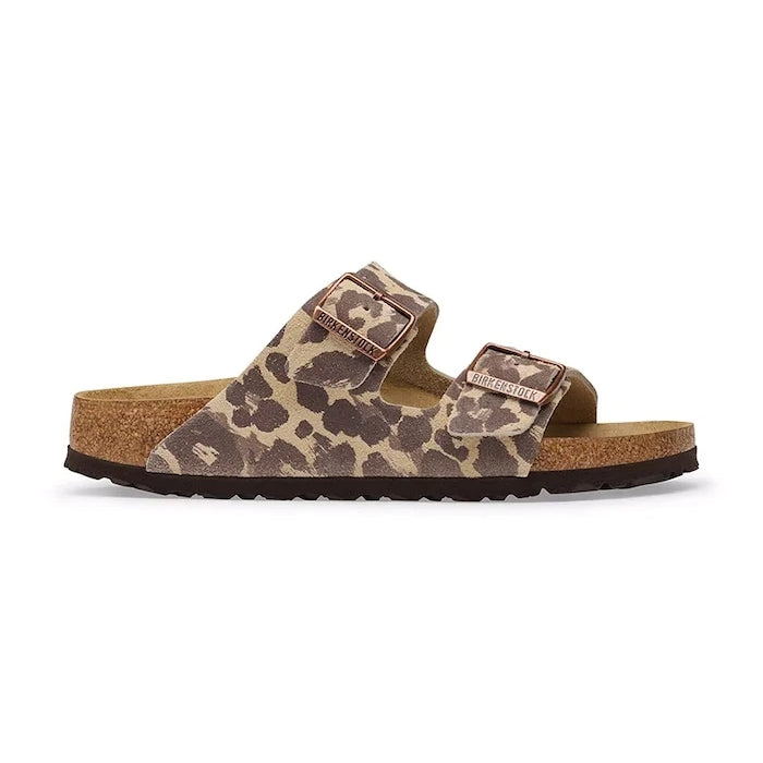 Birkenstock Kadın Süet Terlik Arizona Suede Leather Leopard