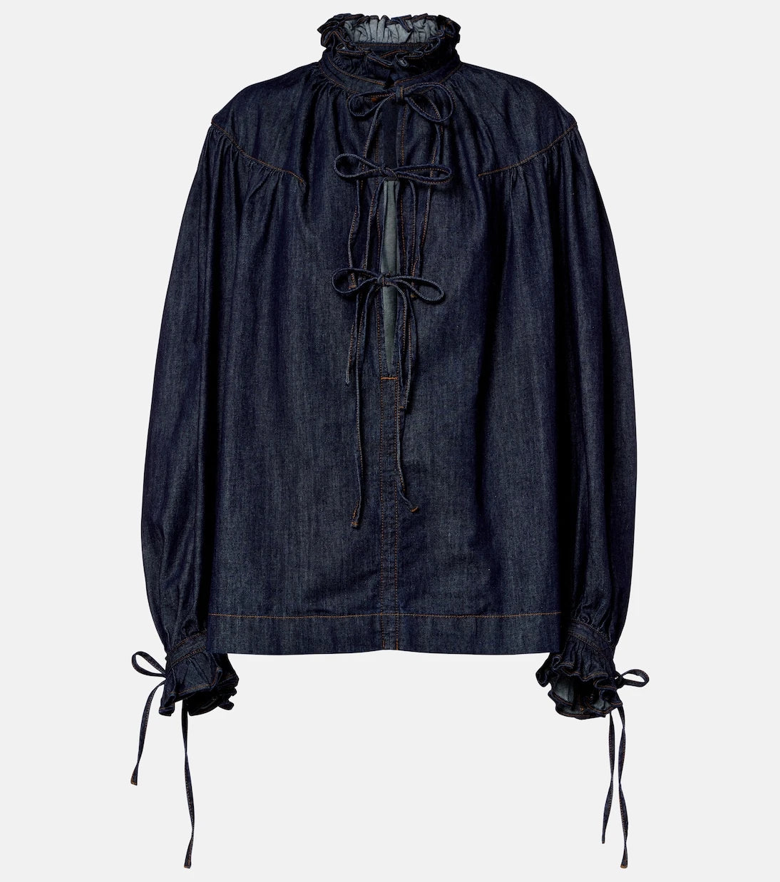 Dries Van Noten - Ruffled cotton blouse