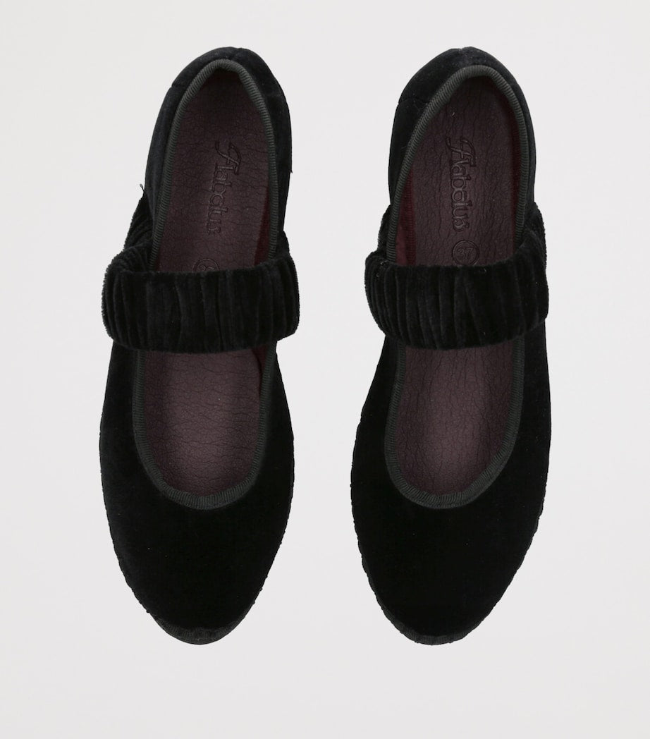 Flabelus Black Velvet Mafalda Espadrilles