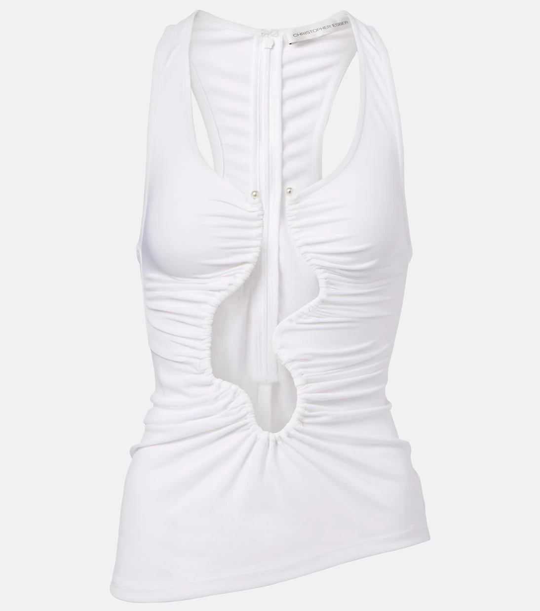 Christopher Esber - Salacia cutout ruched tank top