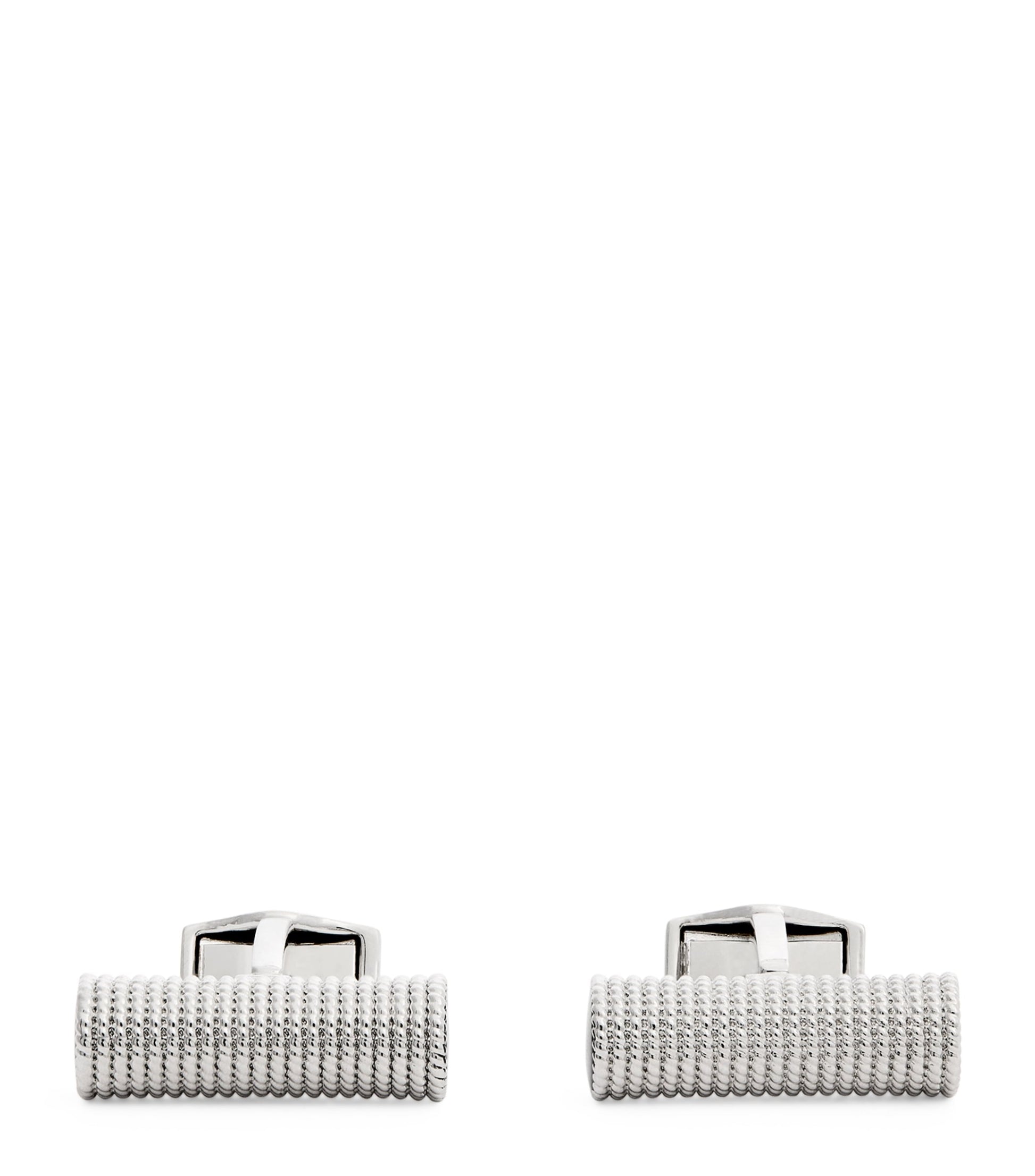 Polished Cable Rope Cufflinks