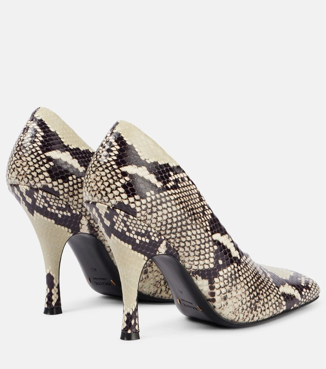 Khaite - Eva snake-effect leather pumps