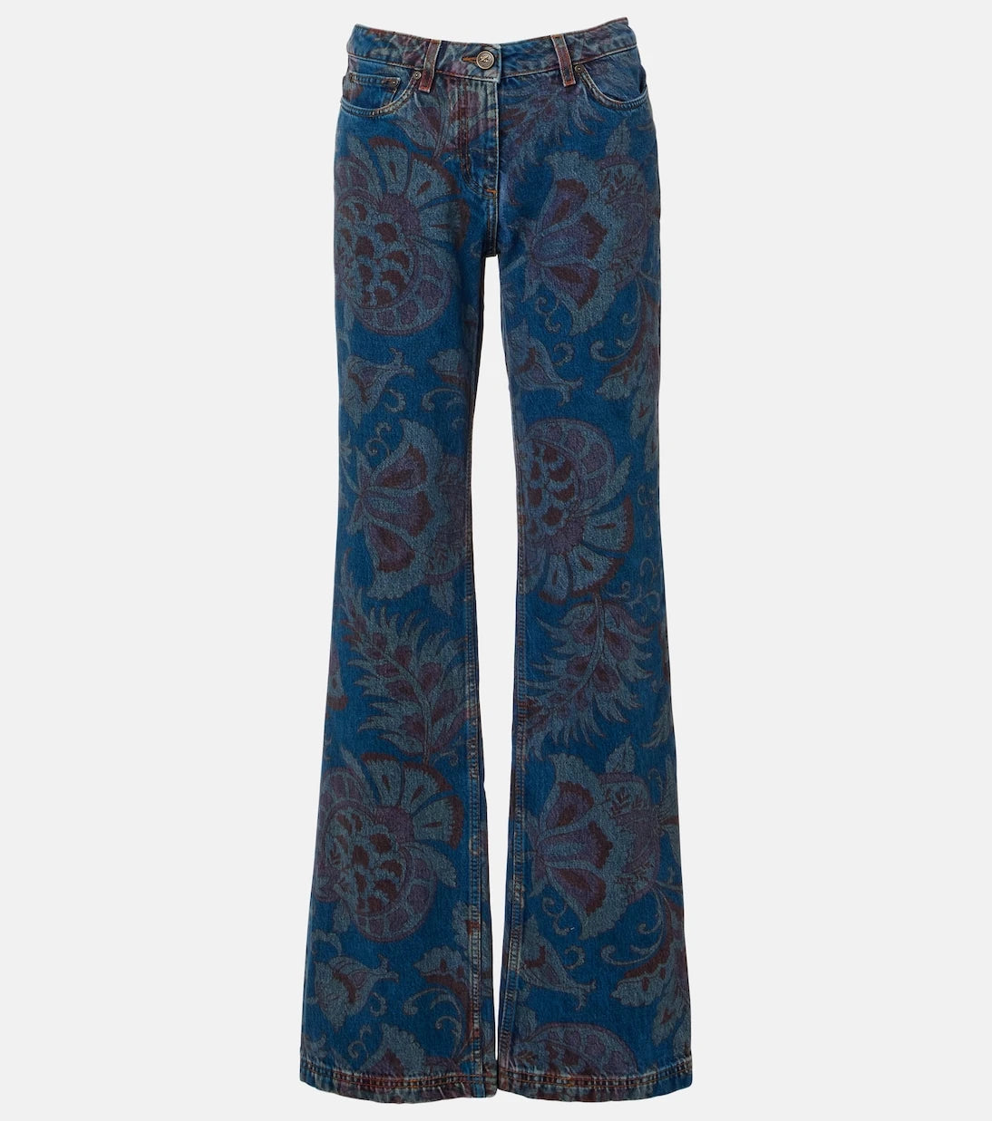 Etro - Floral flared jeans