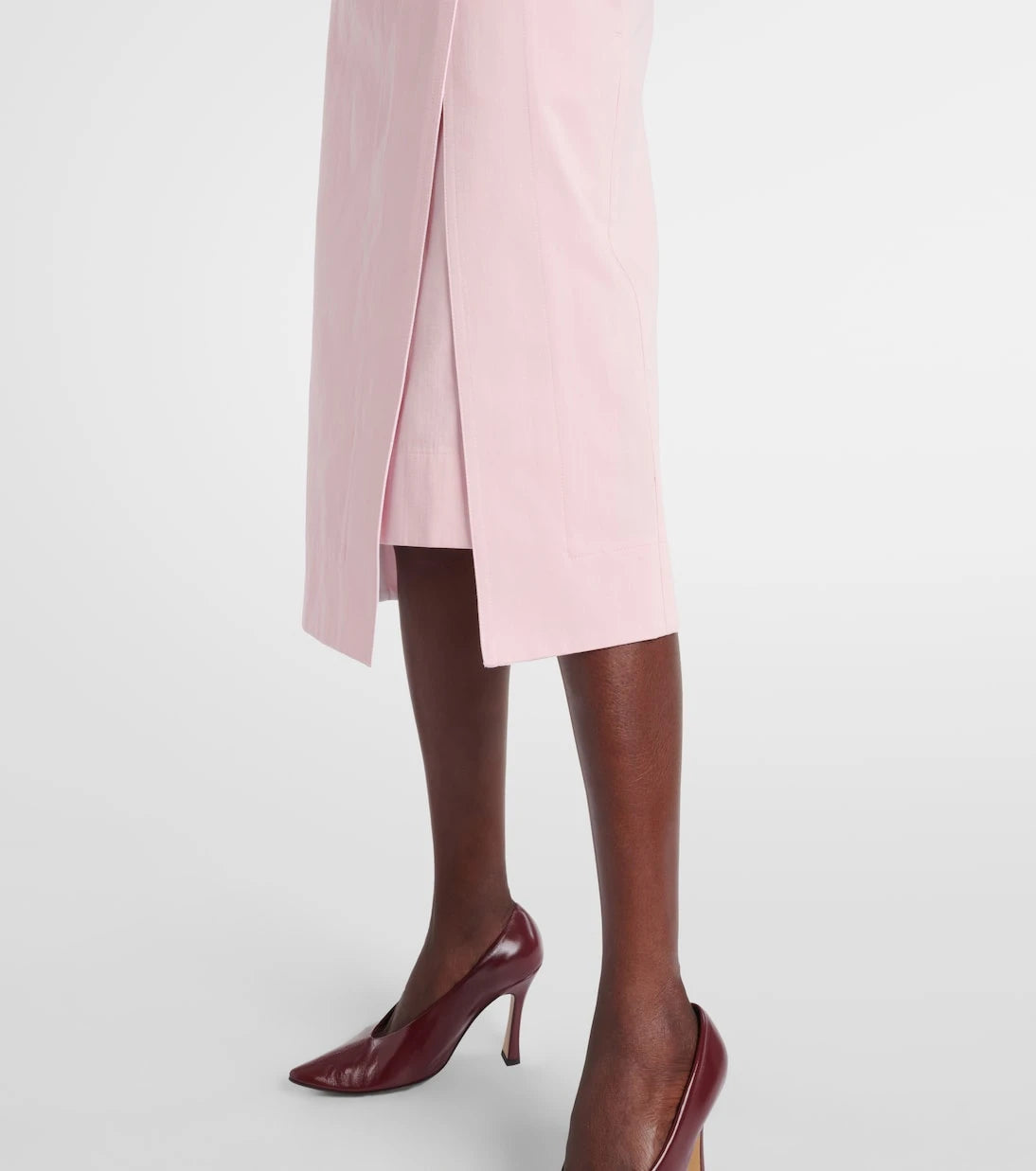 Bottega Veneta - Cotton twill midi skirt