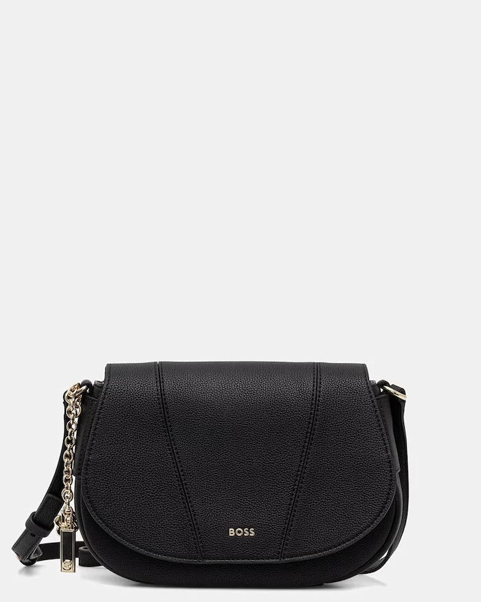 BOSS kadın suni deri crossbody çanta SALLEY SADDLE