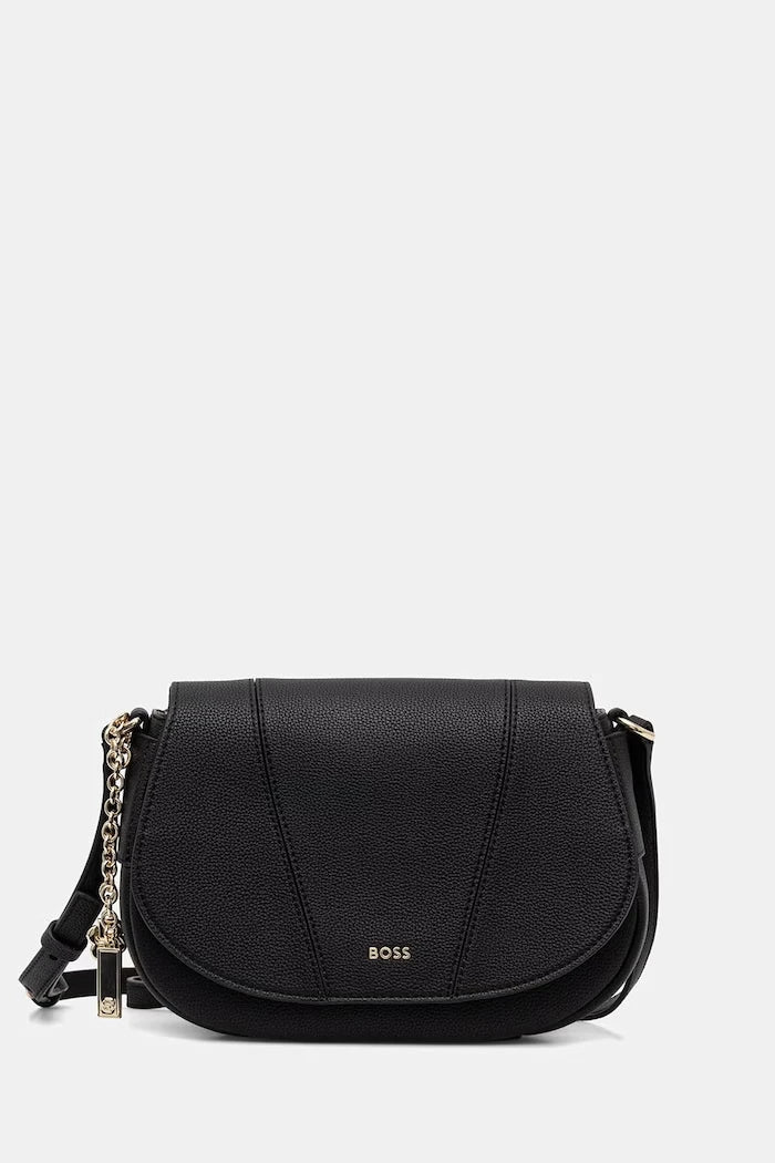 BOSS kadın suni deri crossbody çanta SALLEY SADDLE